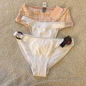 Bikini Bottoms Lot of 3 NWT Medium